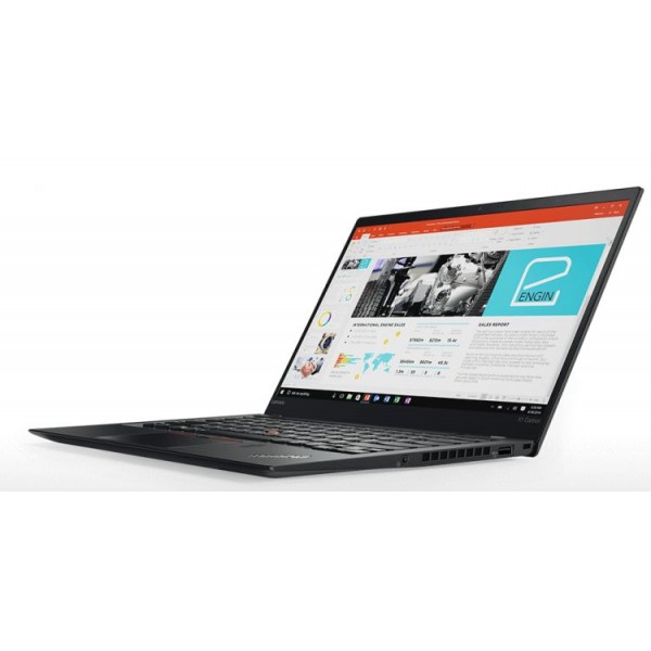 Ноутбук Lenovo ThinkPad X1 Carbon 14.0'' FHD(1920x1080) IPS nonGLARE/Intel Core i7-7500U 2.70GHz Dual/8GB/256GB SSD/GMA HD620/noDVD/WiFi/BT4.1/HD Web Camera/microSD/BLKB+FPR+USB-C/3cell/15.0h/1.13kg/W10Pro/3Y/BLACK (20HR005BRK)